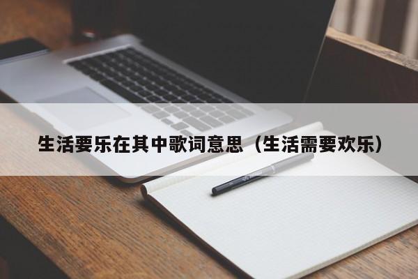 生活要乐在其中歌词意思（生活需要欢乐）