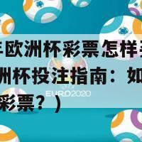 2020年欧洲杯彩票怎样买(2020欧洲杯投注指南：如何购买欧洲杯彩票？)